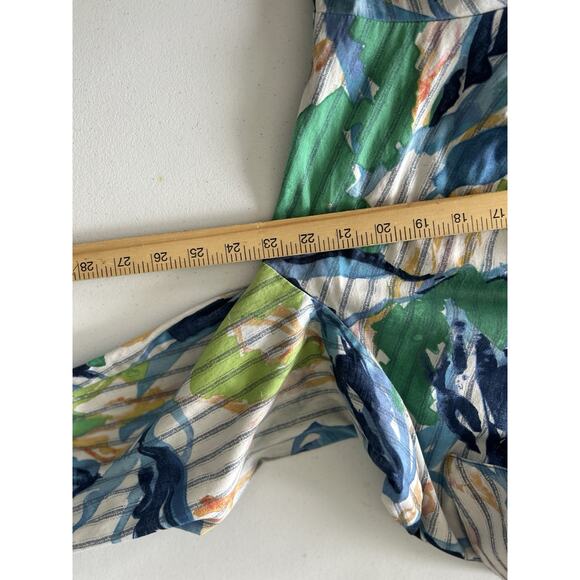 NIC+ZOE Scribble Vines Dress Green‎ Multi L71224 Womens Clothing Size XXL Tunic - Picture 7 of 11